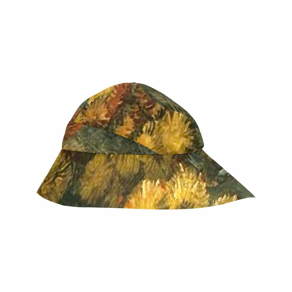 Vintage floral wide brim sunvisor Hat, outdoors hat, Design 28