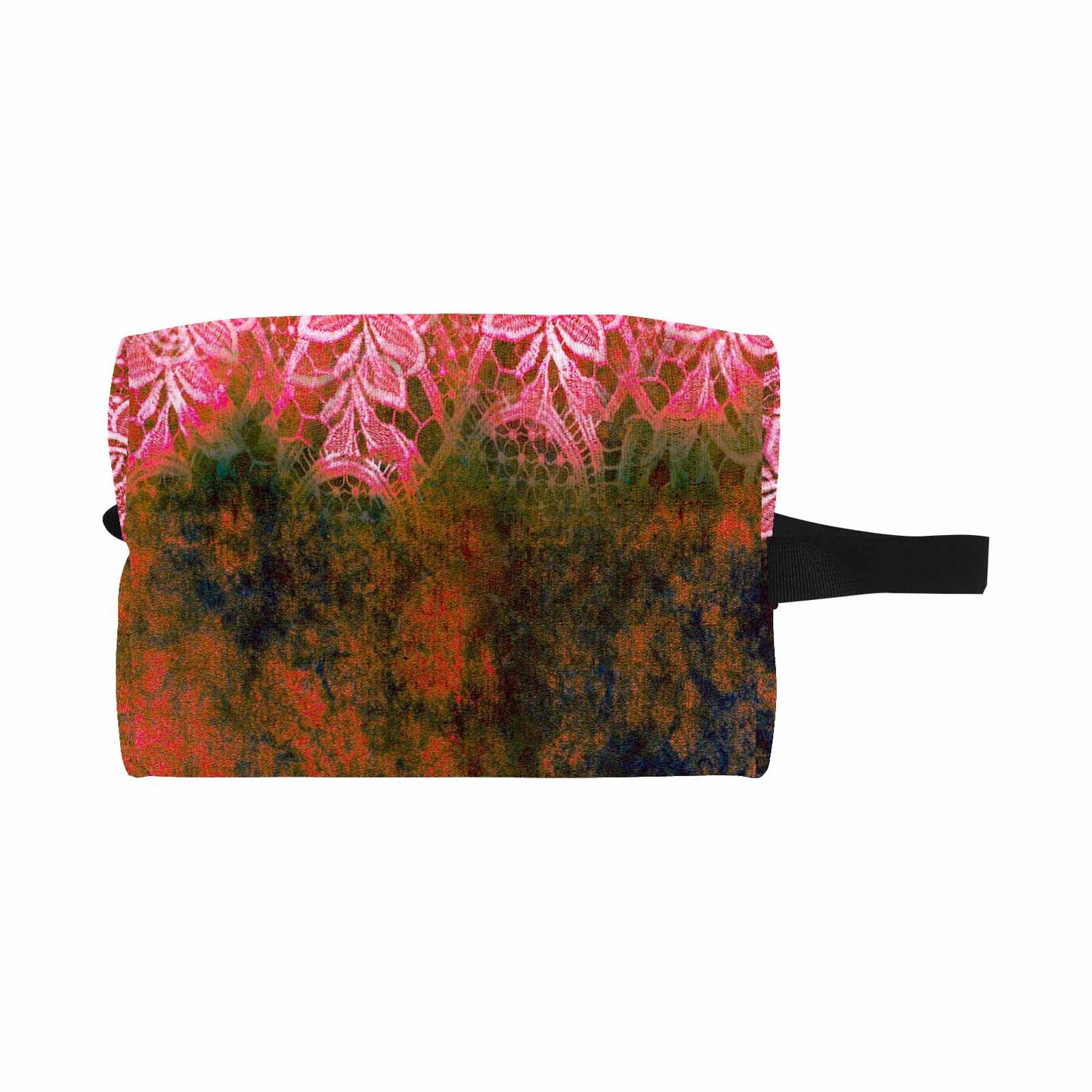 Victorian lace print toiletry comestic bag, design 32