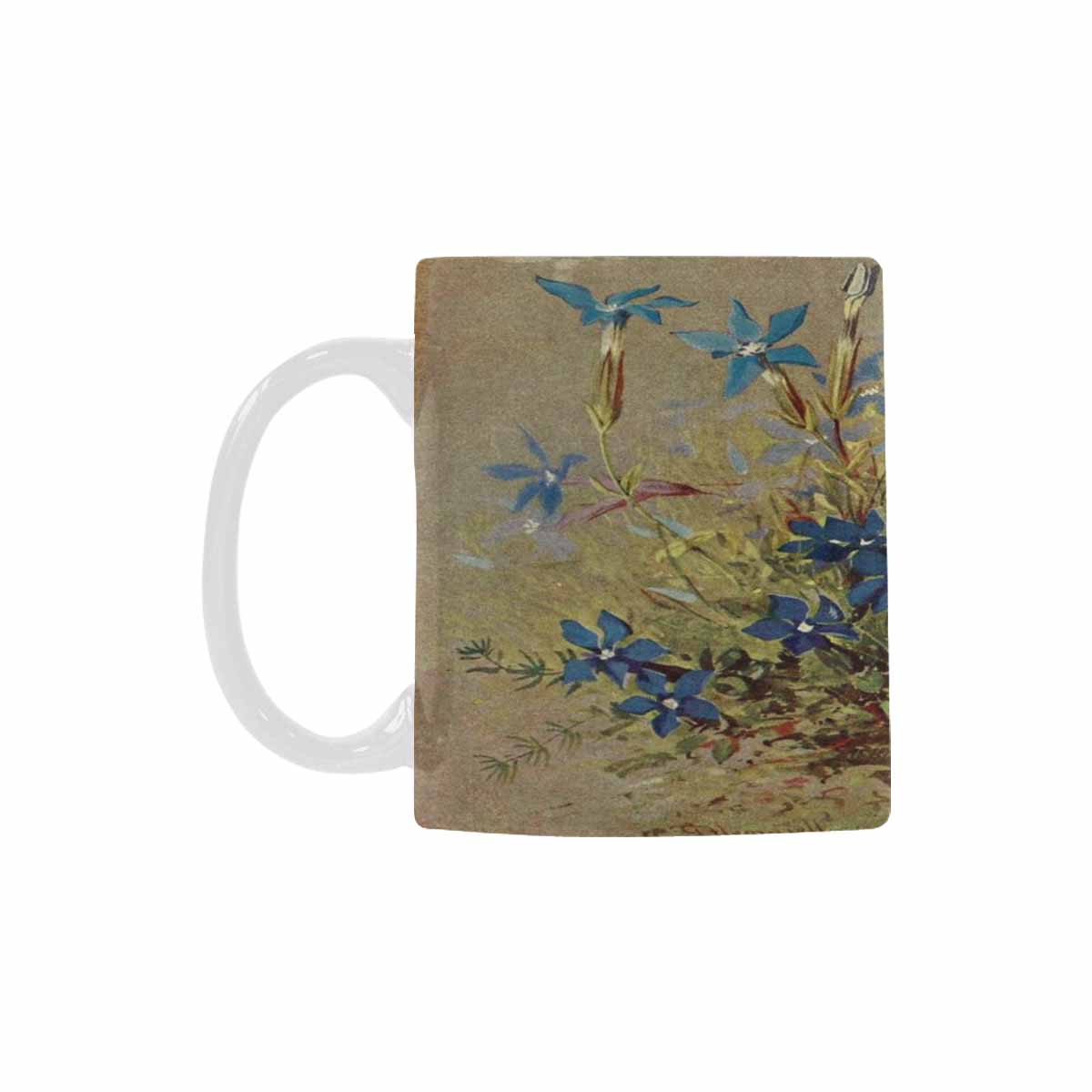 Vintage floral coffee mug or tea cup, Design 39