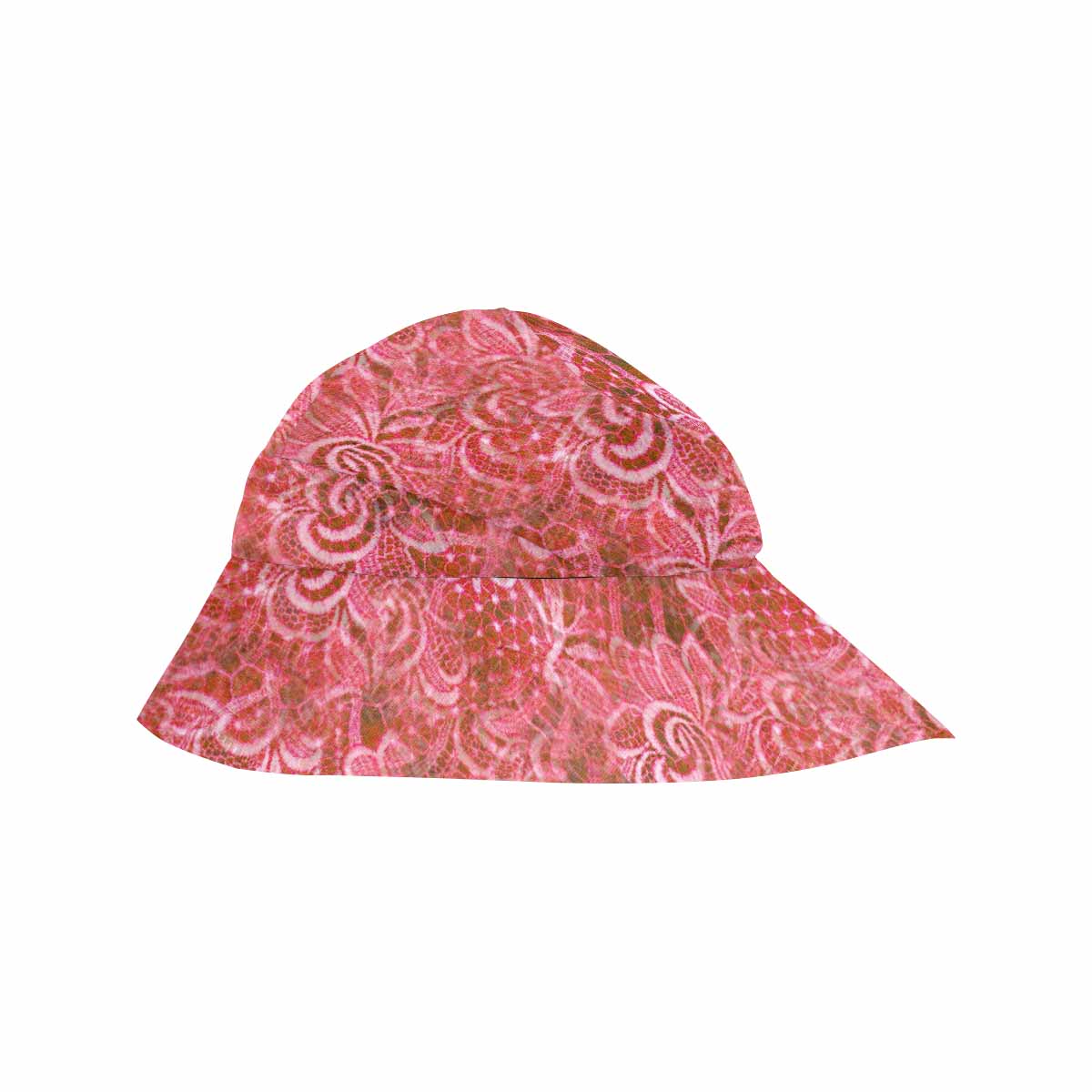 Victorian lace print, wide brim sunvisor Hat, outdoors hat, design 33