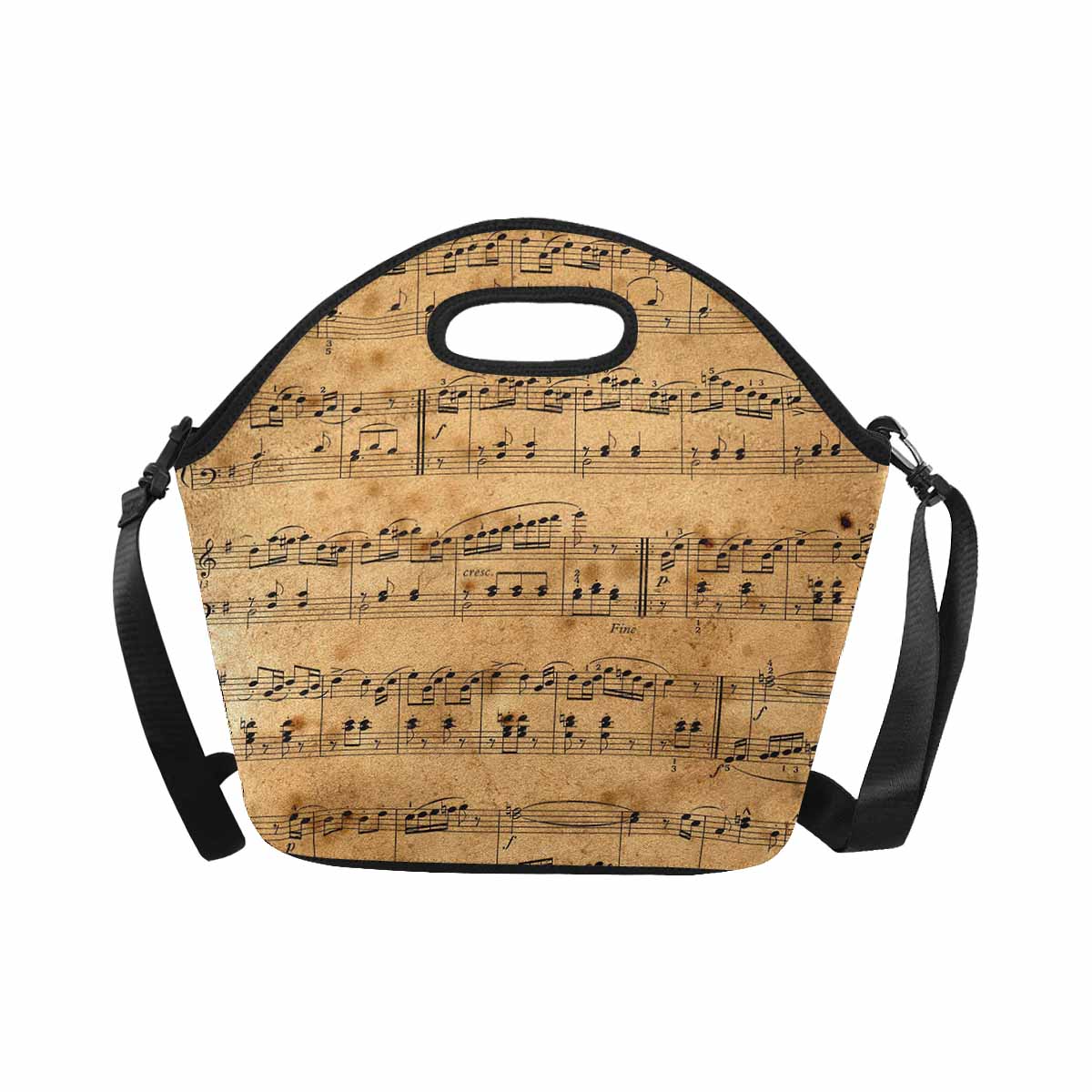 Antique general print, insulated lunch bag, design 34