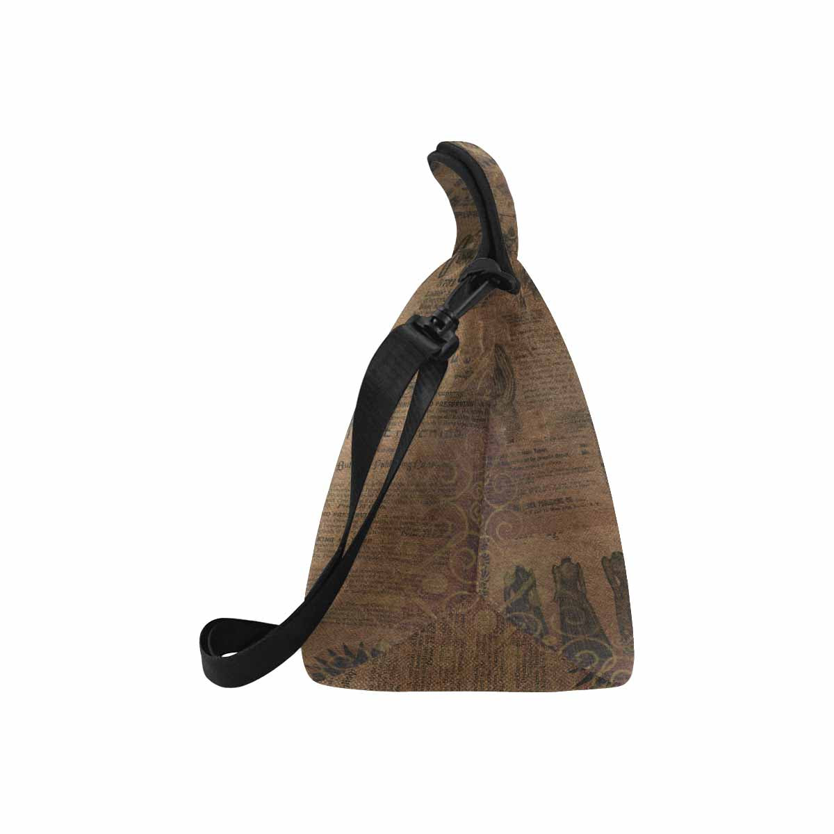 Antique general print, insulated lunch bag, design 39