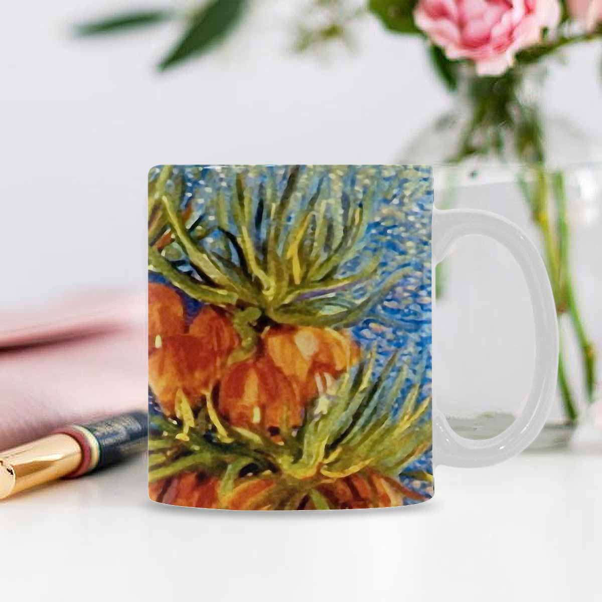 Vintage floral coffee mug or tea cup, Design 42