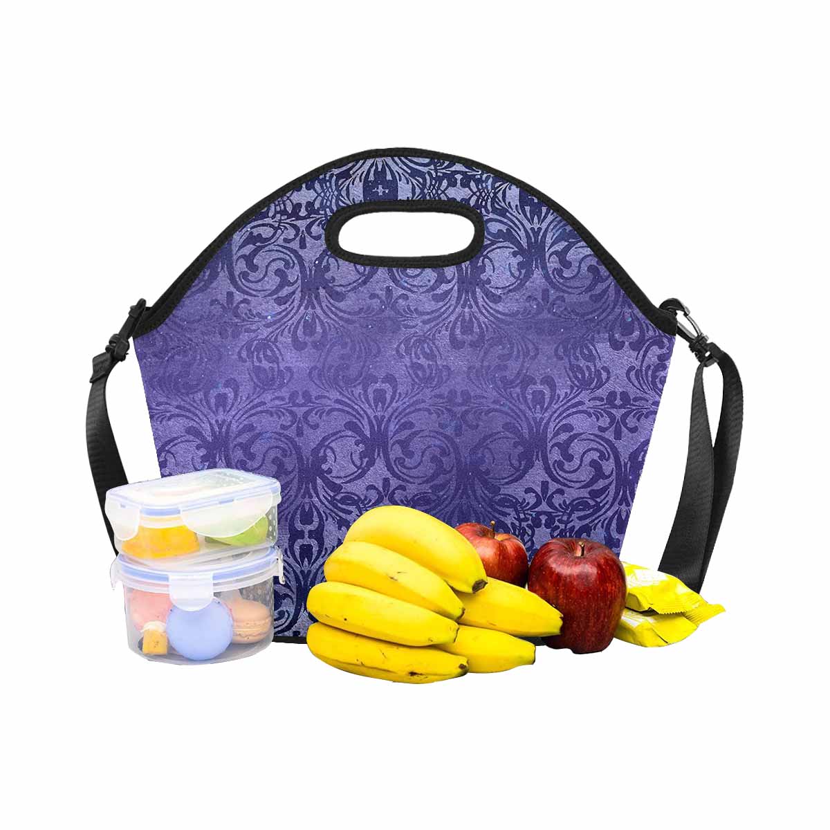 Antique general print, insulated lunch bag, design 50