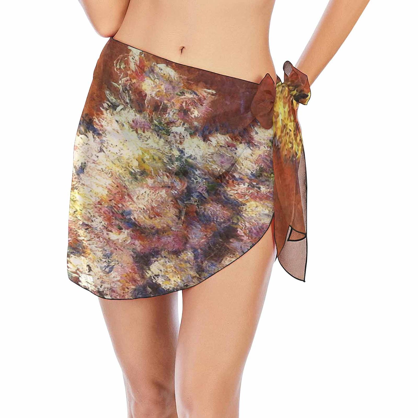 Vintage floral, beach sarong, beach coverup, swim wear, Design 57
