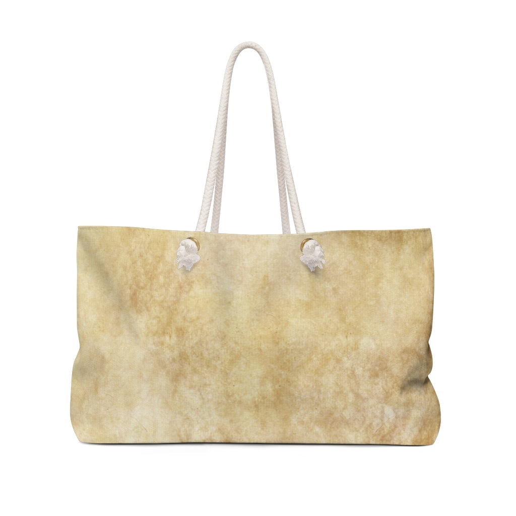 Victorian lace print weekender bag, large, design 29