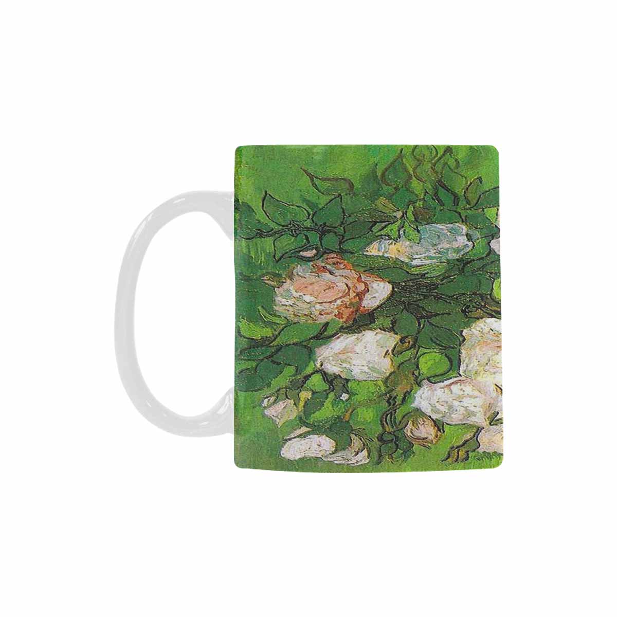 Vintage floral coffee mug or tea cup, Design 06