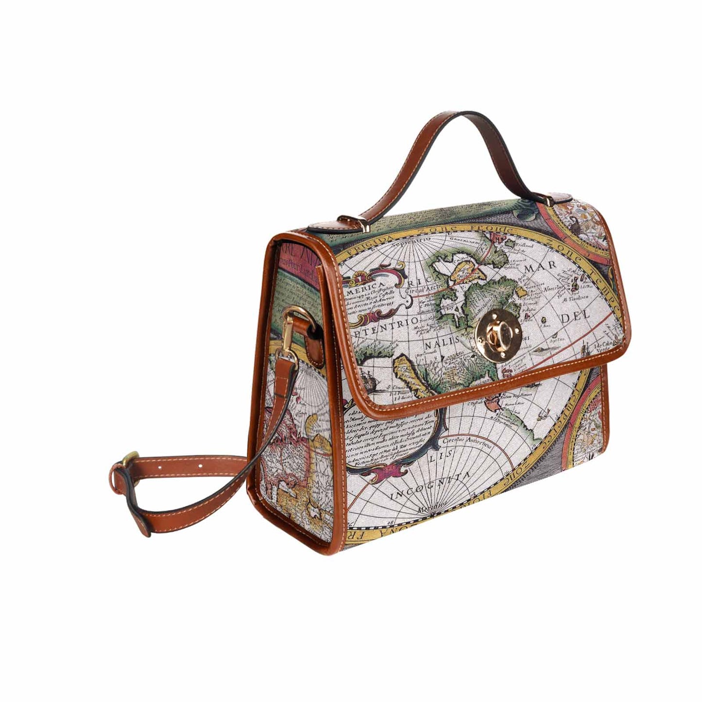Antique Map Handbag, Model 1695341, Design 31