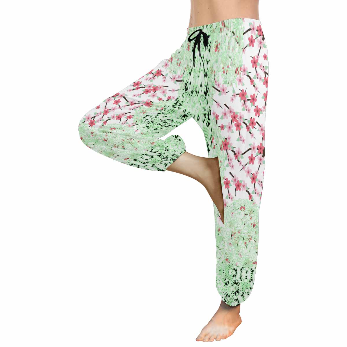 Victorian lace print Haram pants, loose comfy pants design 10