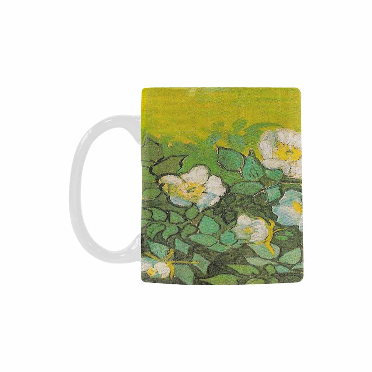 Vintage floral coffee mug or tea cup, Design 01