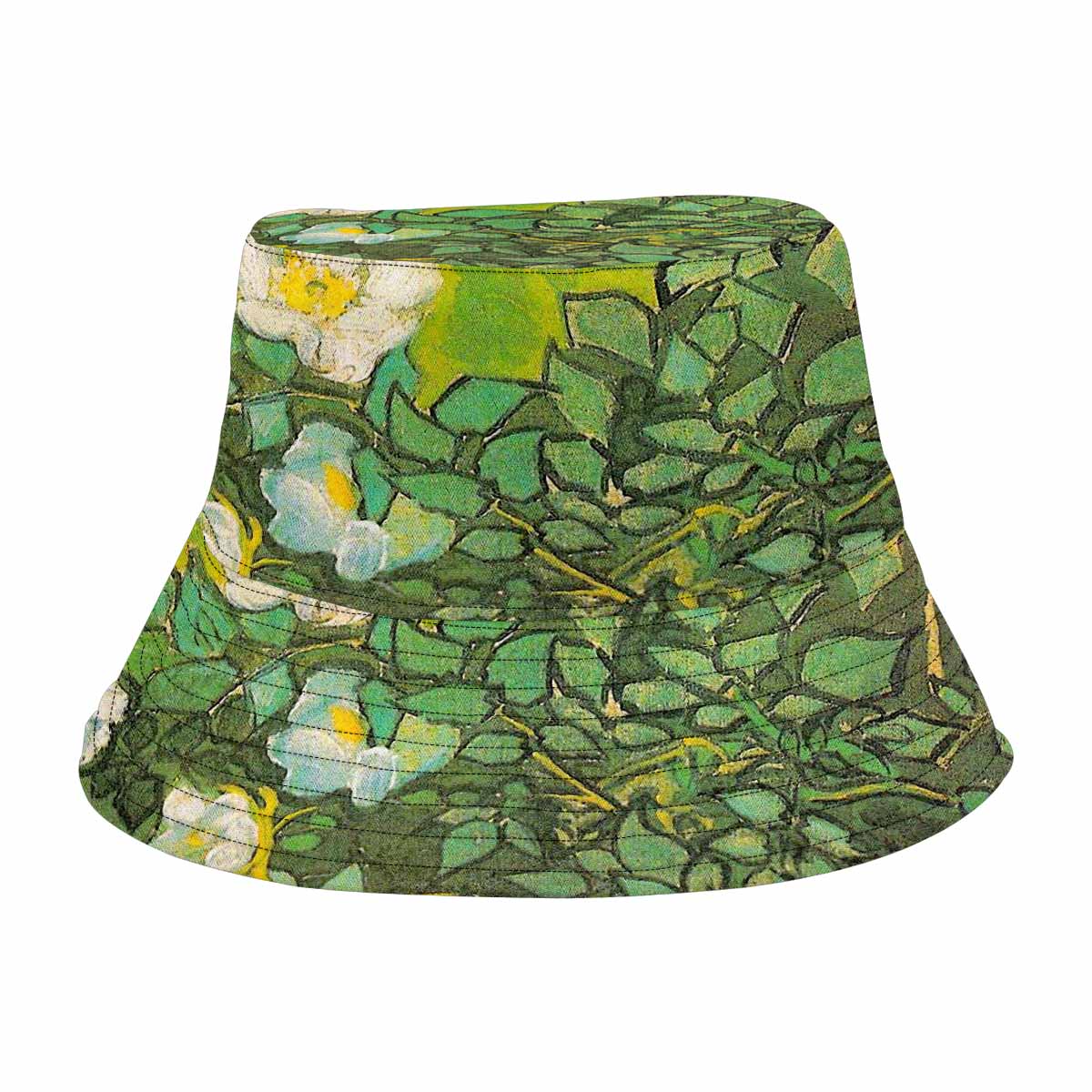 Vintage floral unisex bucket boonie Hat, outdoors hat, Design 01