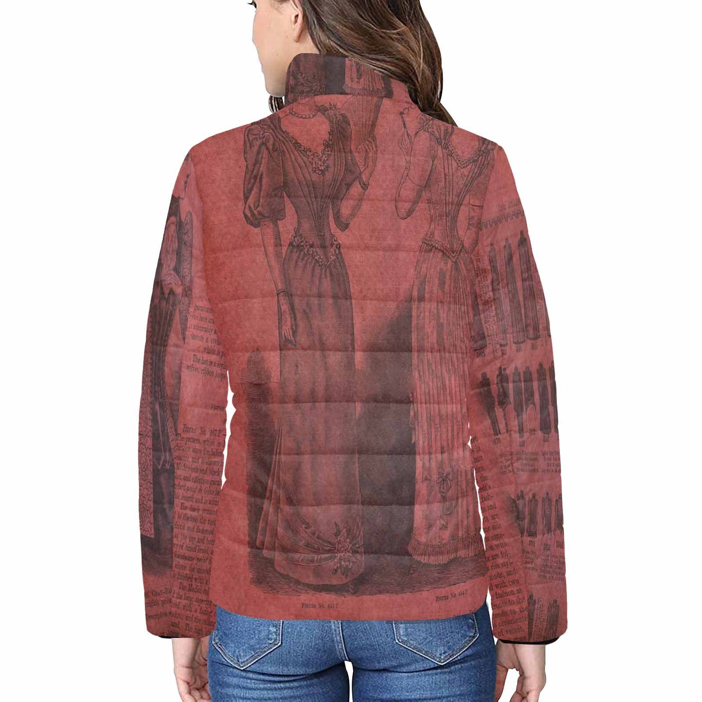 Antique general print quilted jacket, design 37