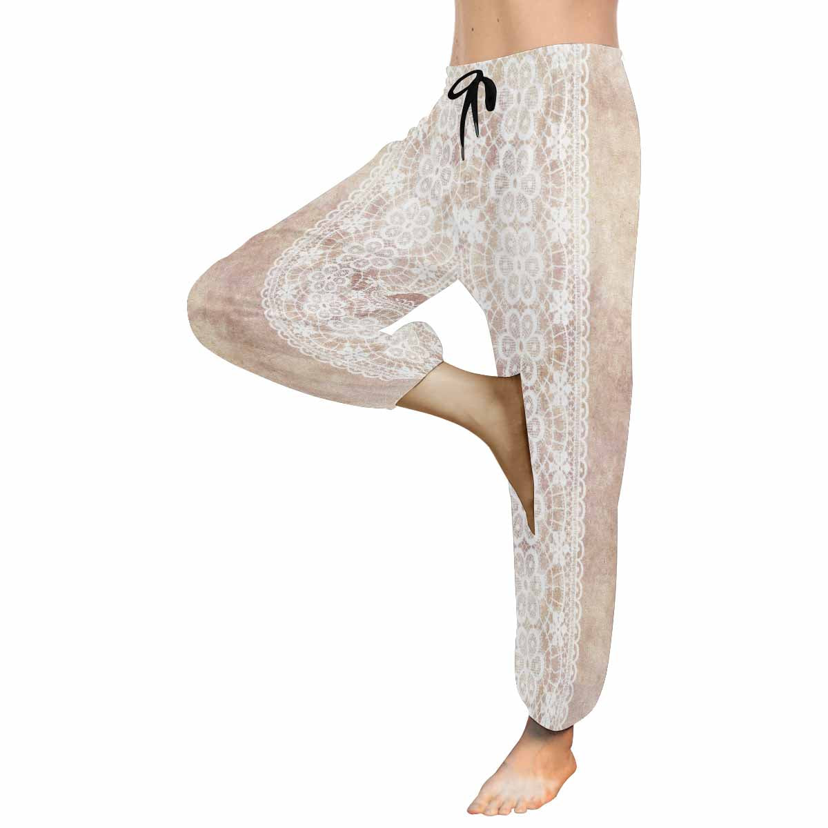 Victorian lace print Haram pants, loose comfy pants design 35