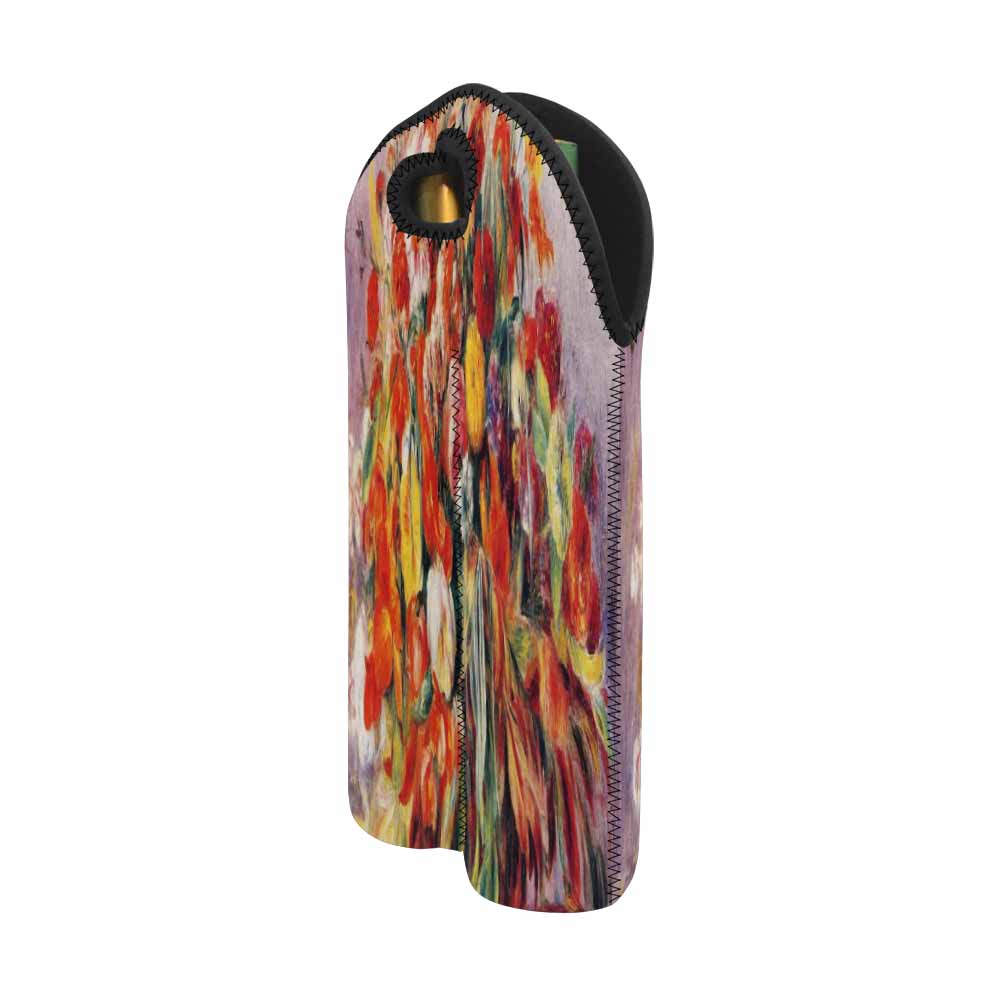 Vintage floral 2 bottle wine bag, Design 19