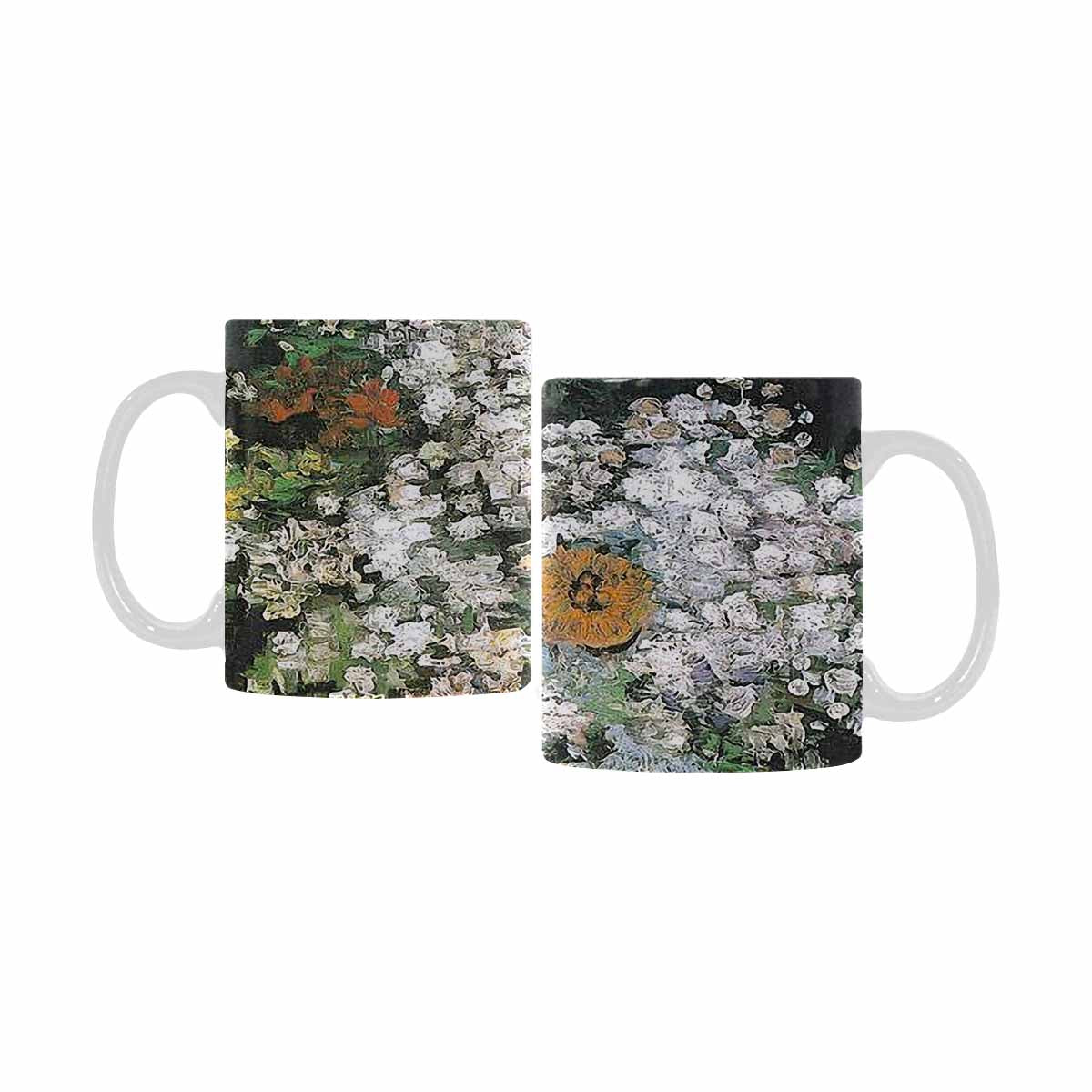 Vintage floral coffee mug or tea cup, Design 07