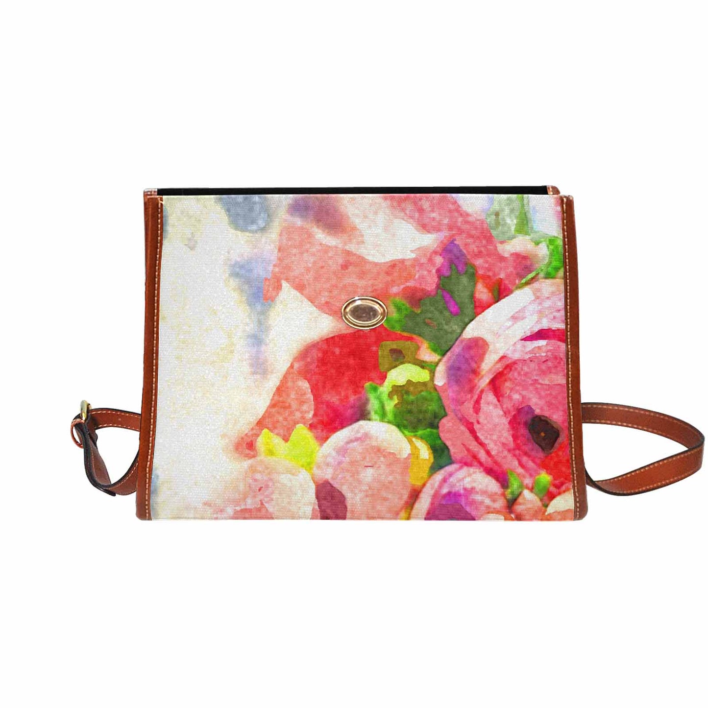 Water Color Floral Handbag Model 1695341 Design 234