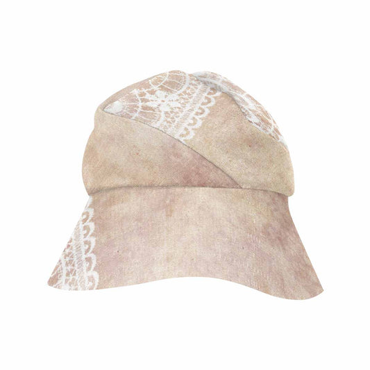 Victorian lace print, wide brim sunvisor Hat, outdoors hat, design 35