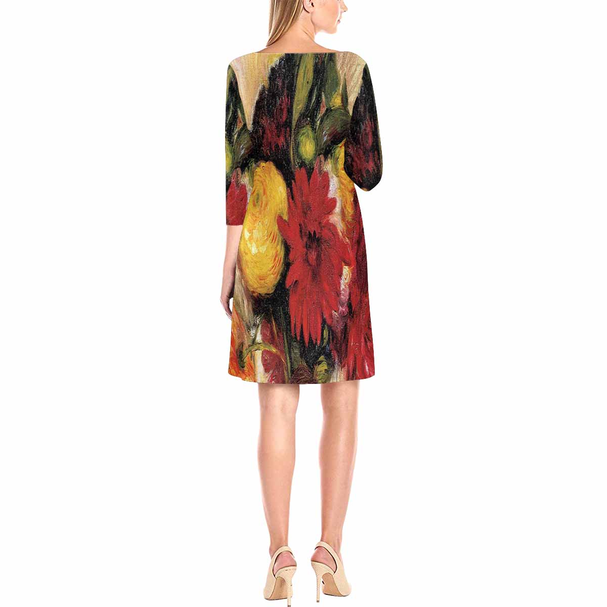Vintage floral loose dress, model D29532 Design 25