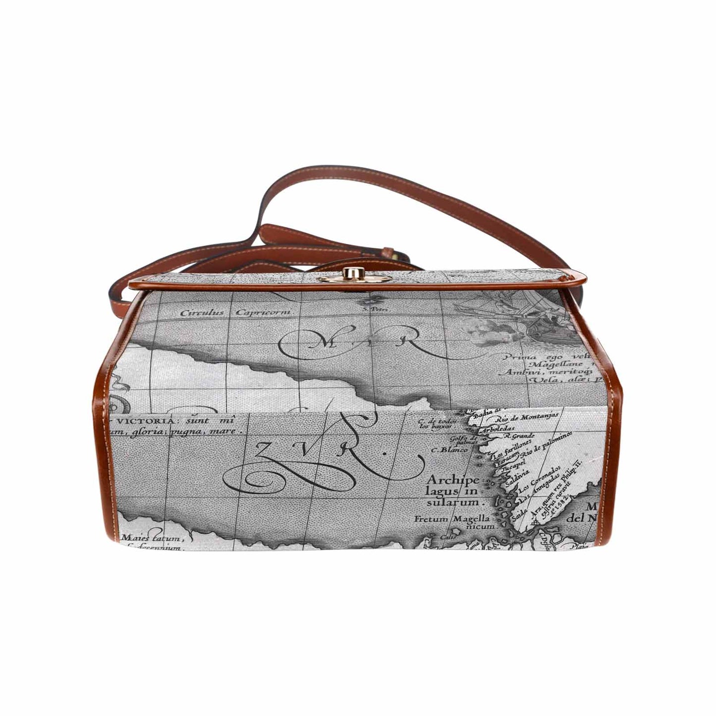Antique Map Handbag, Model 1695341, Design 44