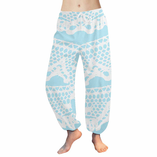 Victorian lace print Haram pants, loose comfy pants design 08