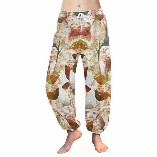 Victorian lace print Haram pants, loose comfy pants design 52