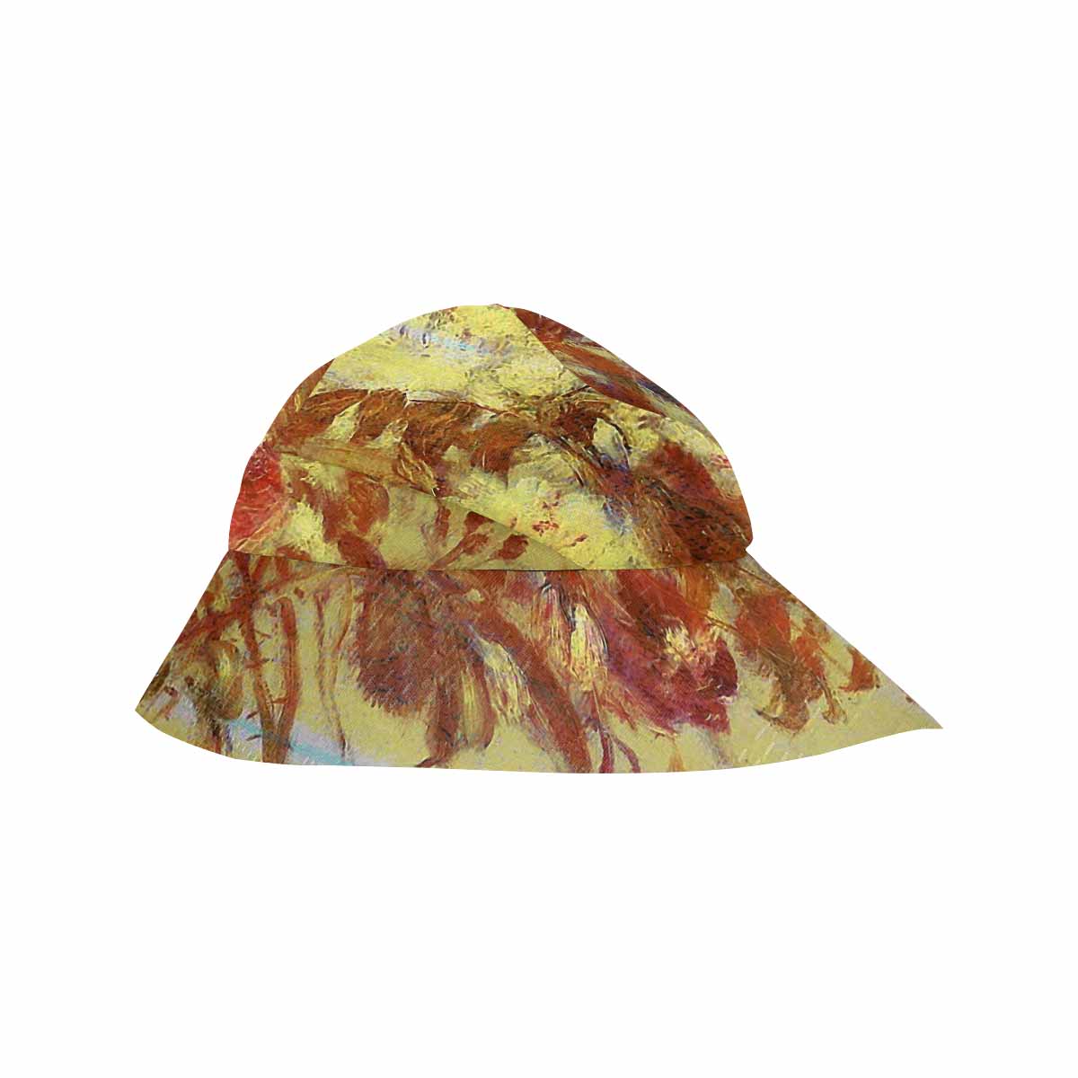 Vintage floral wide brim sunvisor Hat, outdoors hat, Design 11