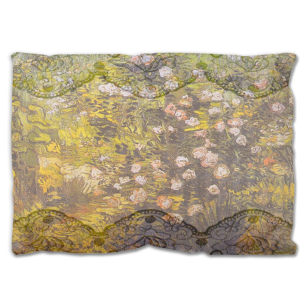 Vintage floral Outdoor Pillows, throw pillow, mildew resistance, various sizes, Design 05x