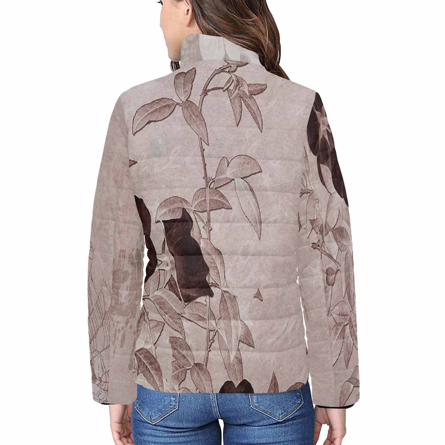 Antique general print quilted jacket, design 14