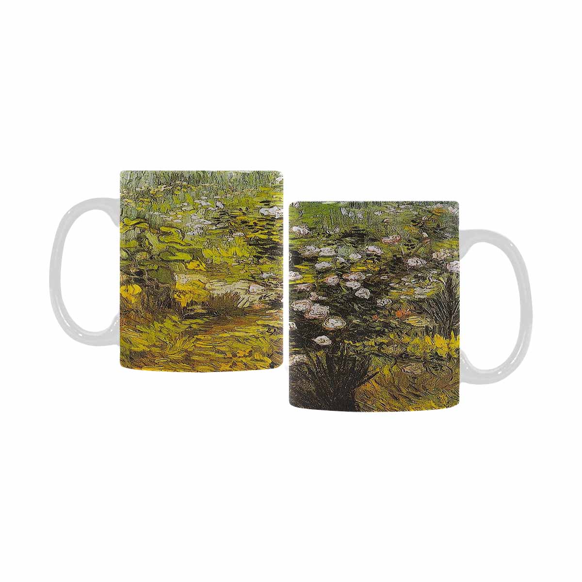 Vintage floral coffee mug or tea cup, Design 05