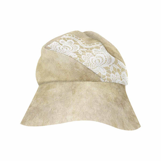 Victorian lace print, wide brim sunvisor Hat, outdoors hat, design 28