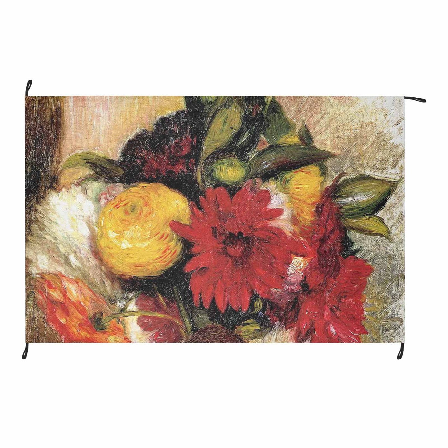 Vintage Floral waterproof picnic mat, 81 x 55in, Design 25