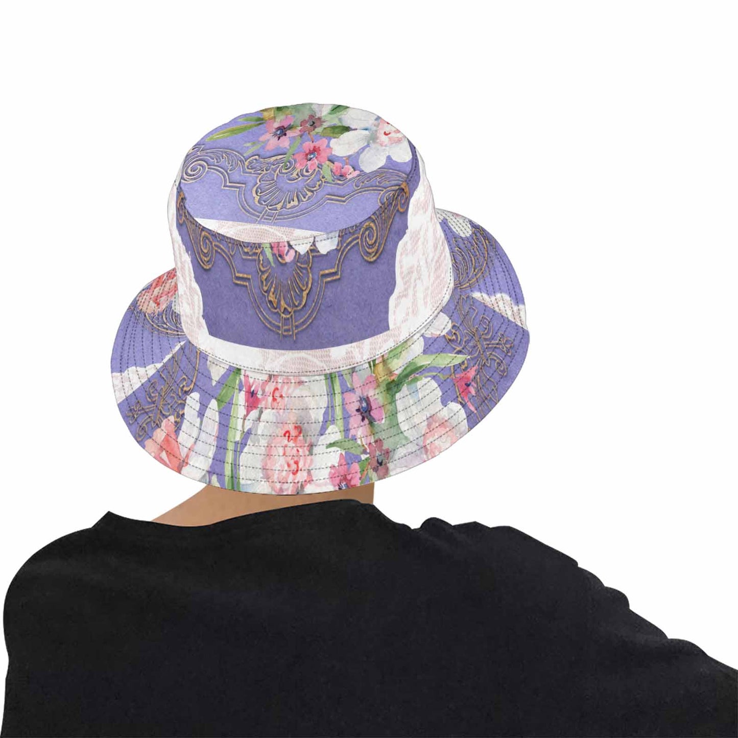 Victorian lace Bucket Hat, outdoors hat, design 47