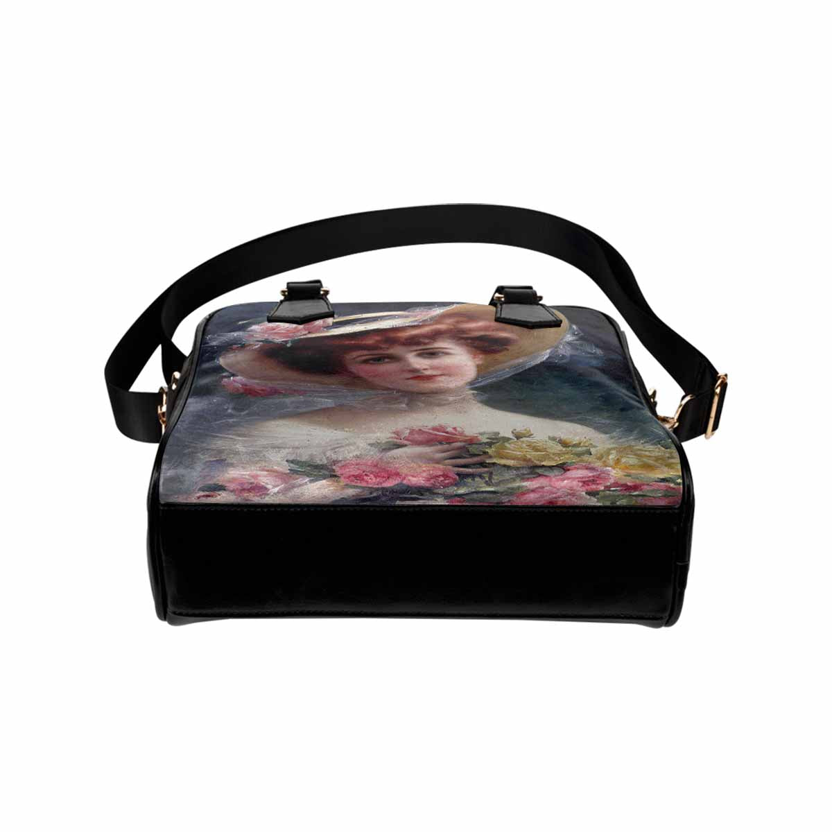 Victorian Lady design handbag, Mod 19163453, BEAUTY WITH FLOWERS