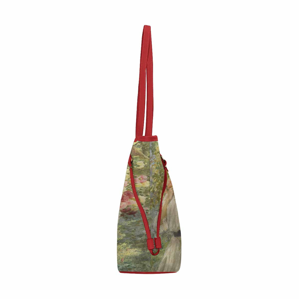 Victorian Lady Design Handbag, Model 1695361, Summer, RED TRIM