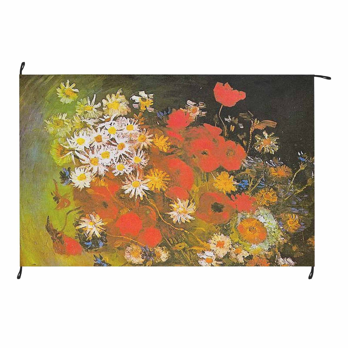 Vintage Floral waterproof picnic mat, 81 x 55in, Design 60