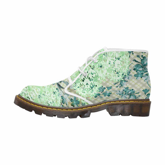 Lace Print, Cute comfy womens Chukka boots, design 53