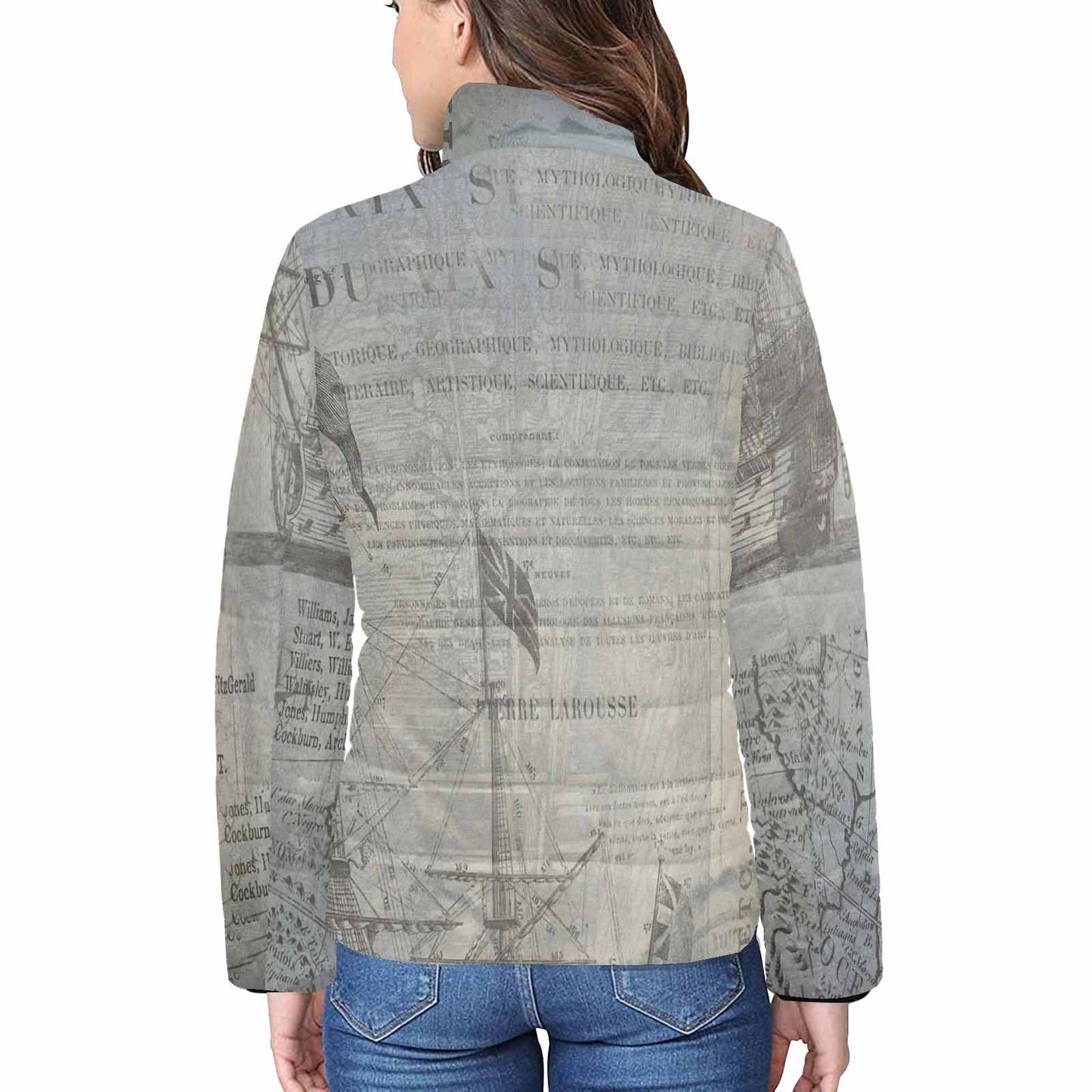 Antique general print quilted jacket, design 33
