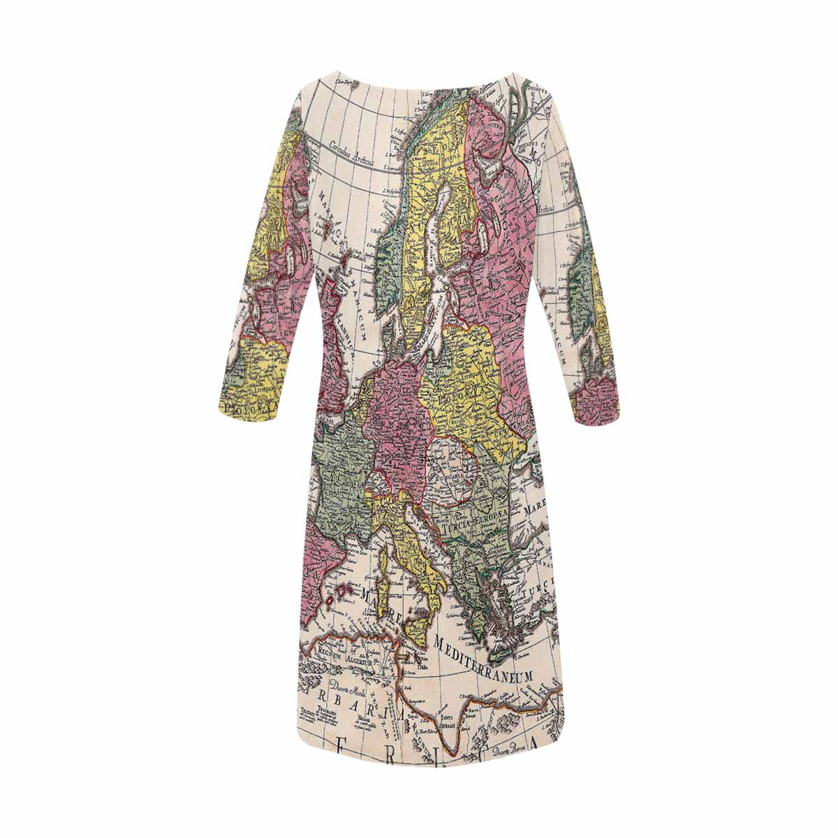 Antique Map loose dress, MODEL 29532, design 38