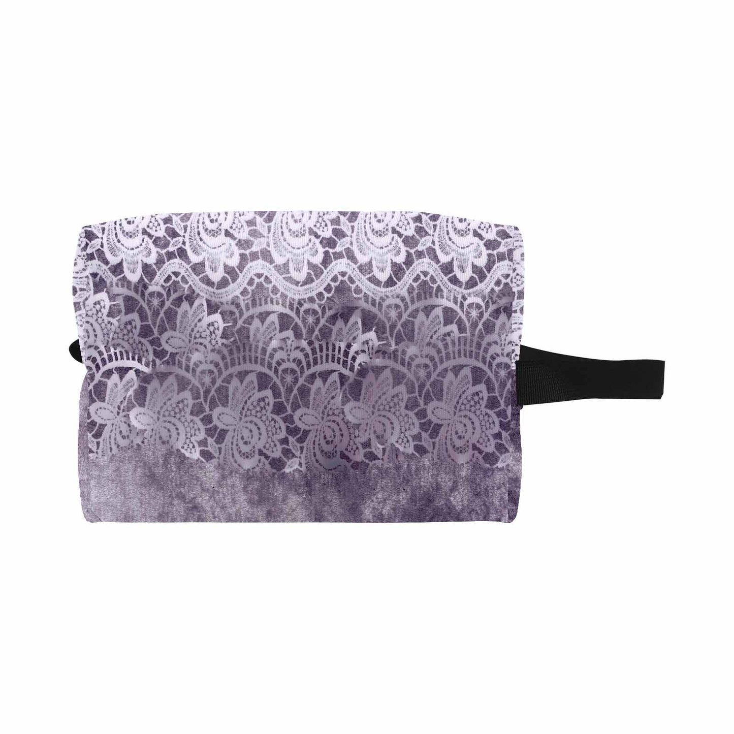 Victorian lace print toiletry comestic bag, design 39