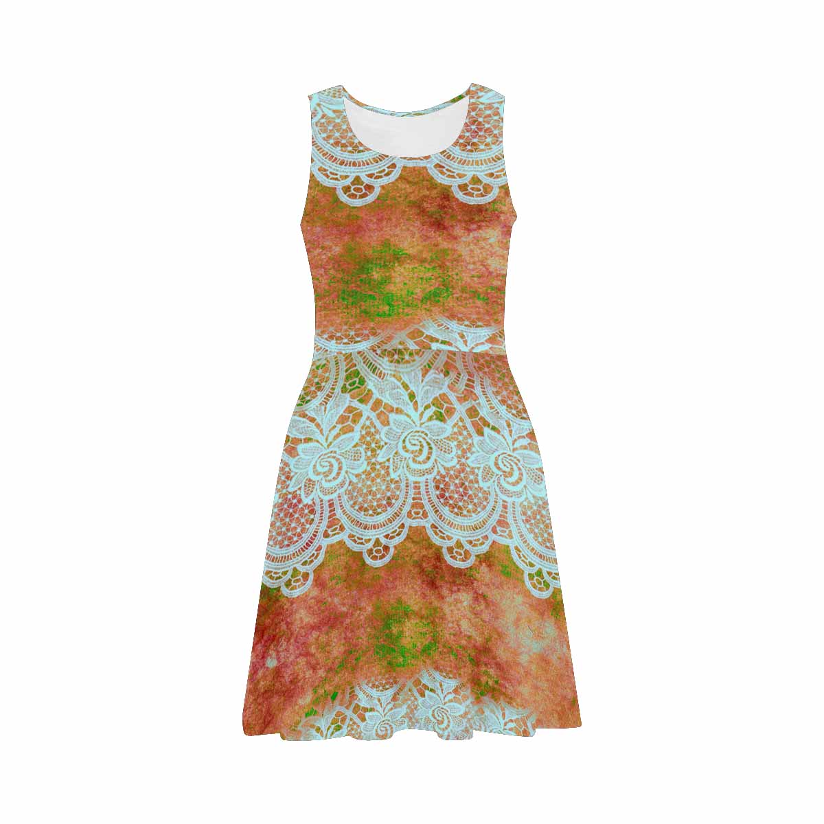 Victorian printed lace summer dress, Design 31