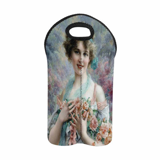 Victorian lady design 2 Bottle wine bag, The Rose Girl