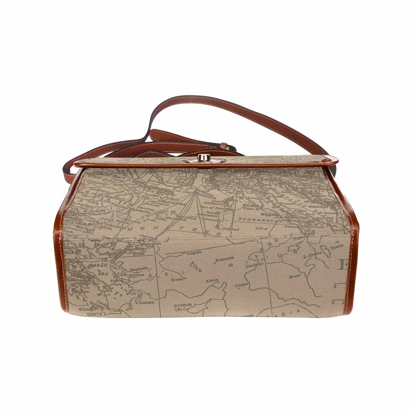Antique Map Handbag, Model 1695341, Design 54