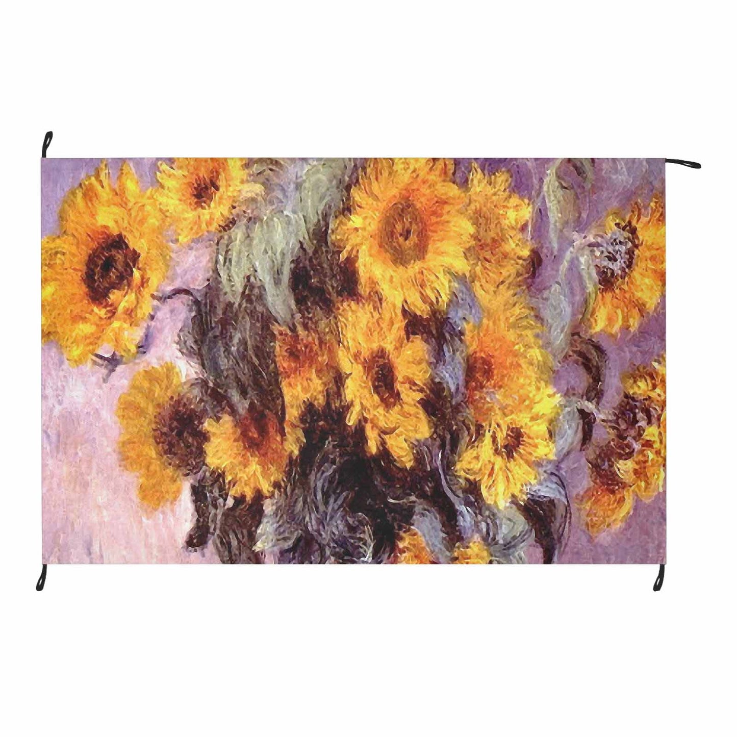 Vintage Floral waterproof picnic mat, 81 x 55in, Design 49