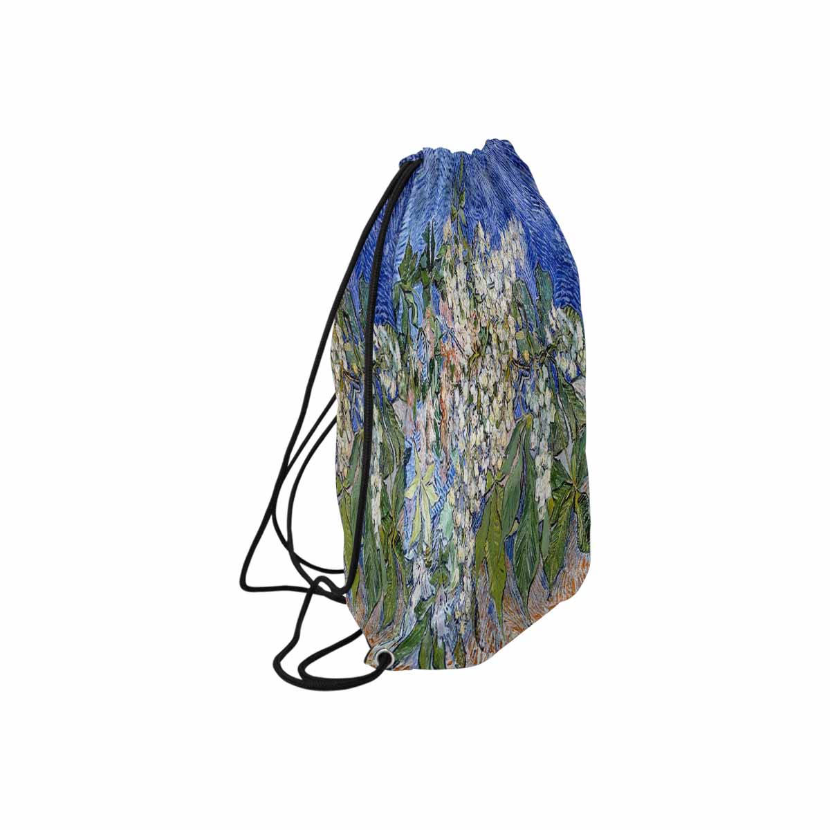 Vintage Floral print, DRAWSTRING BAG, MEDIUM, Design 04