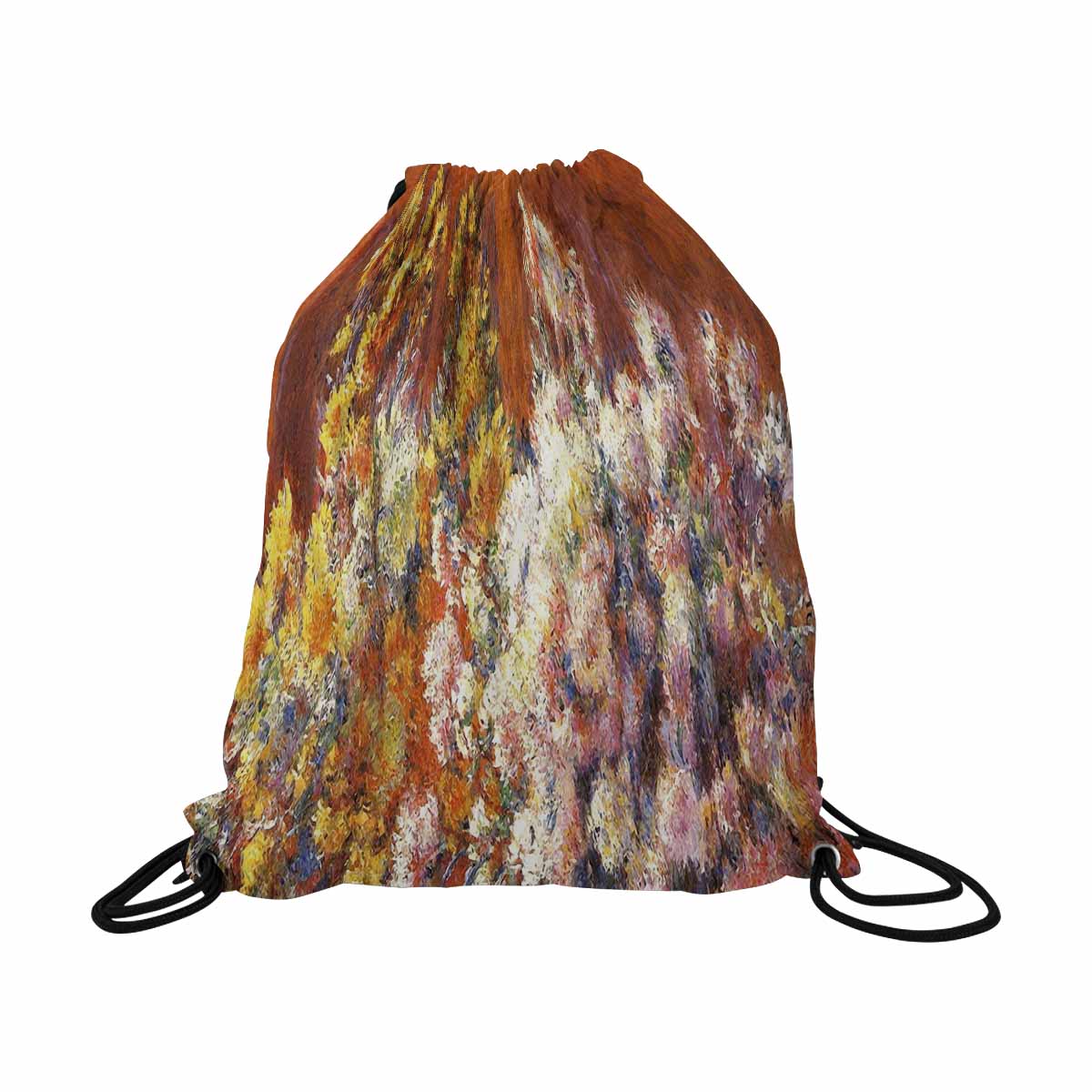 Vintage Floral print, DRAWSTRING BAG, LARGE, Design 57