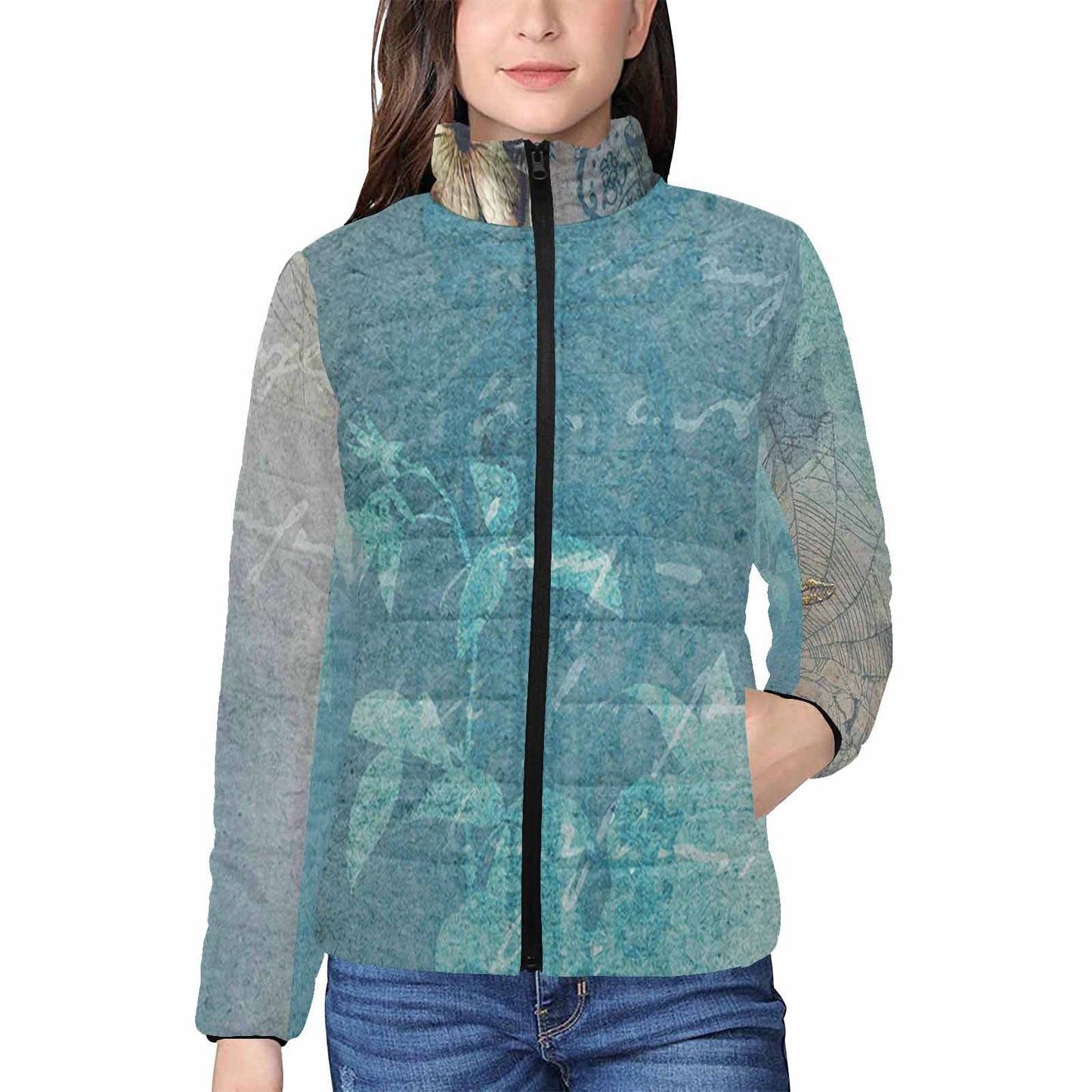 Antique general print quilted jacket, design 17