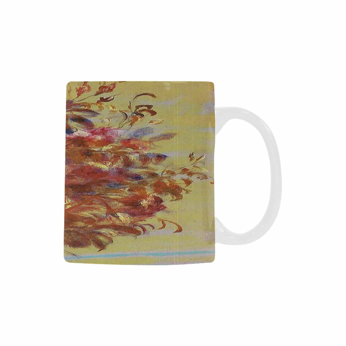Vintage floral coffee mug or tea cup, Design 11