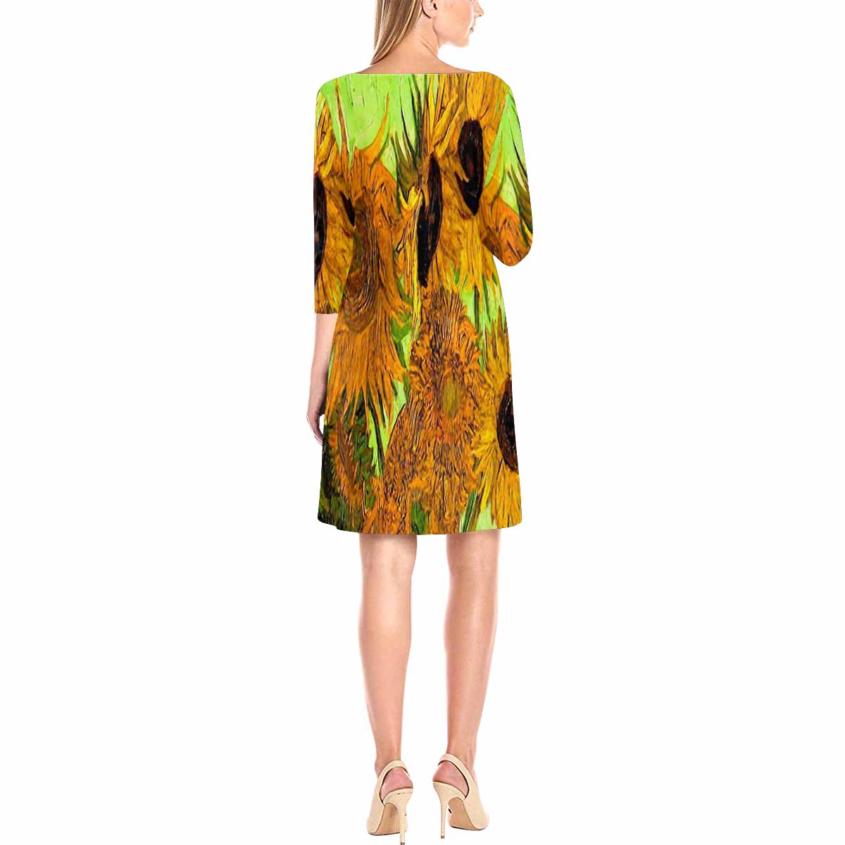 Vintage floral loose dress, model D29532 Design 48