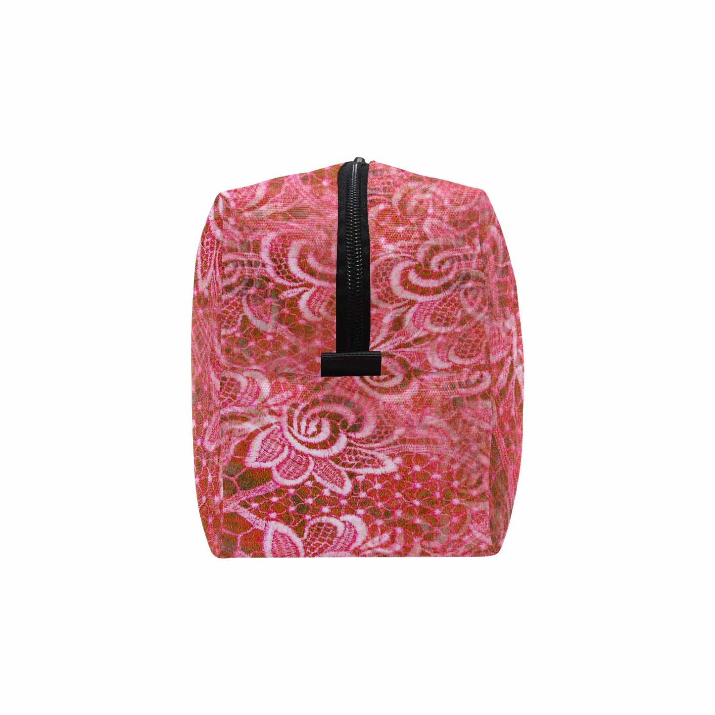 Victorian lace print toiletry comestic bag, design 33