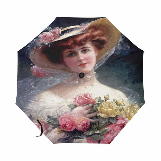 Victorian Lady Design UMBRELLA, BEAUTY WITH FLOWERS Model U05-C20